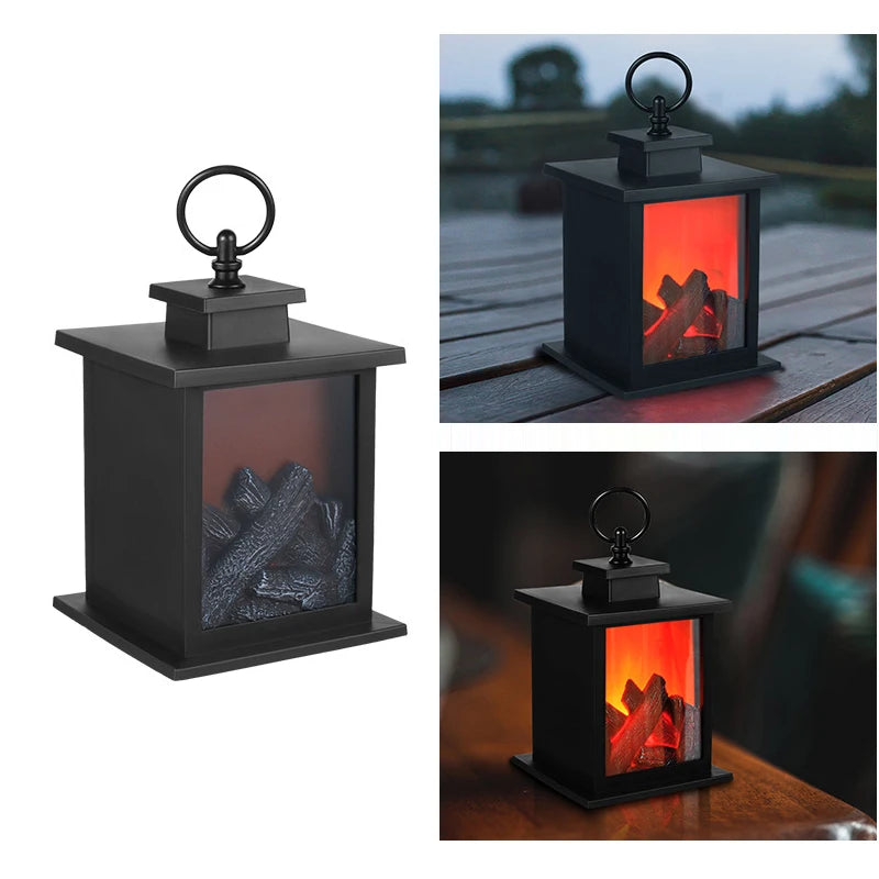 LED Fireplace Lights, Charcoal Simulation