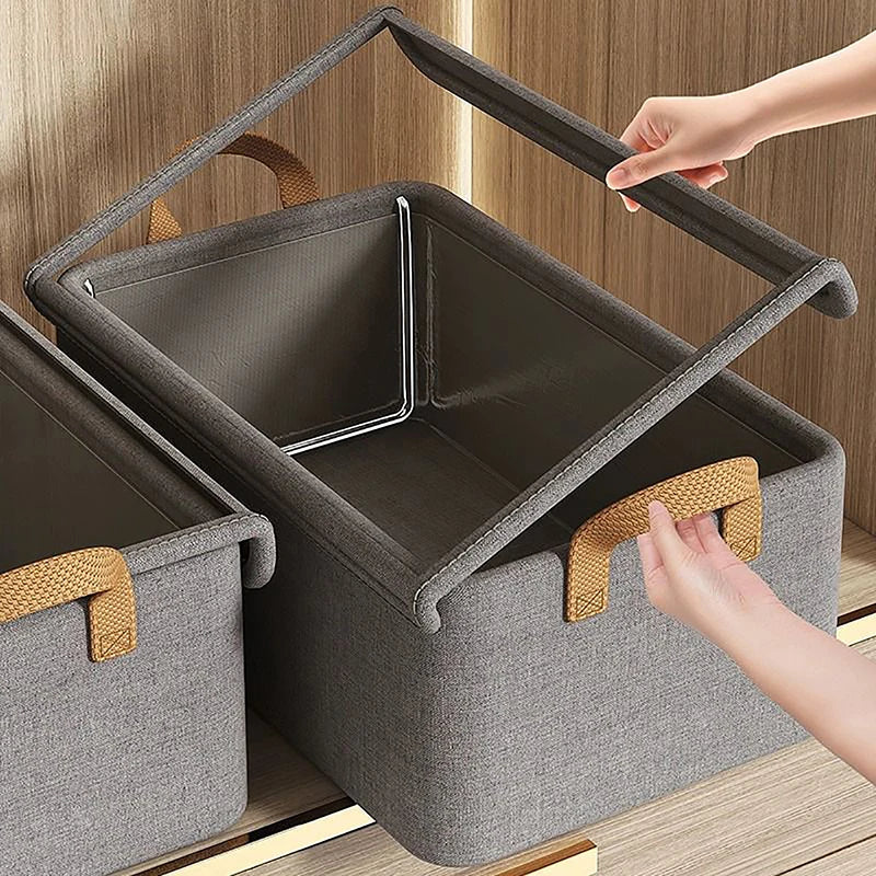 Cationic Steel Frame Folding Storage Box Multi-functional