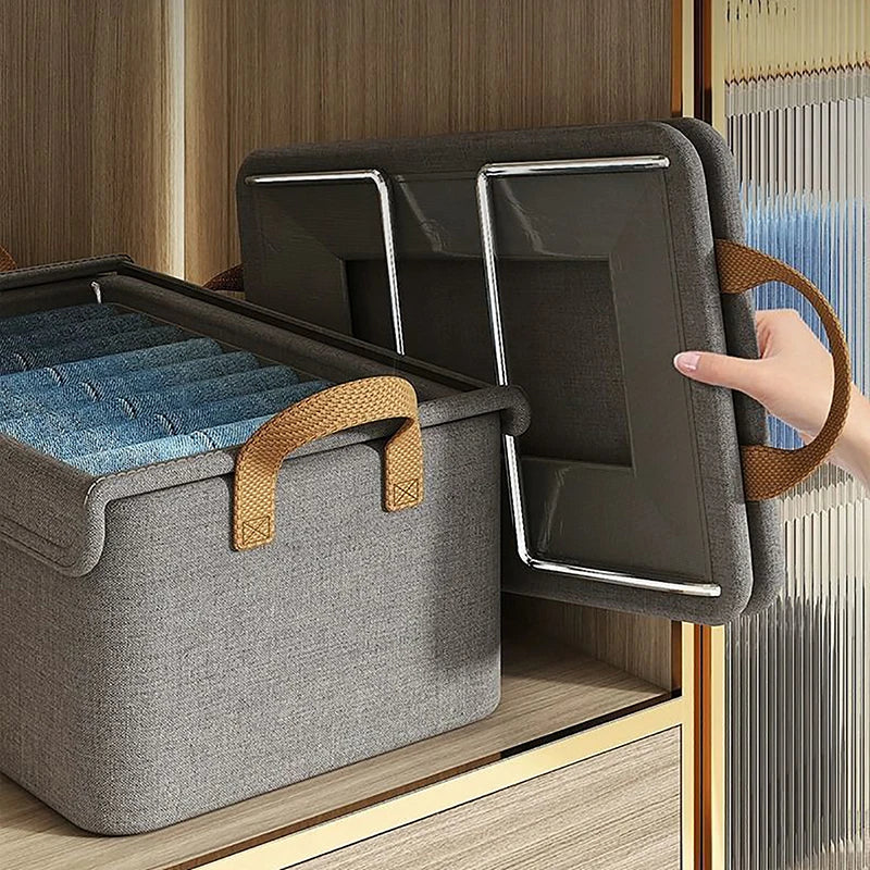 Cationic Steel Frame Folding Storage Box Multi-functional