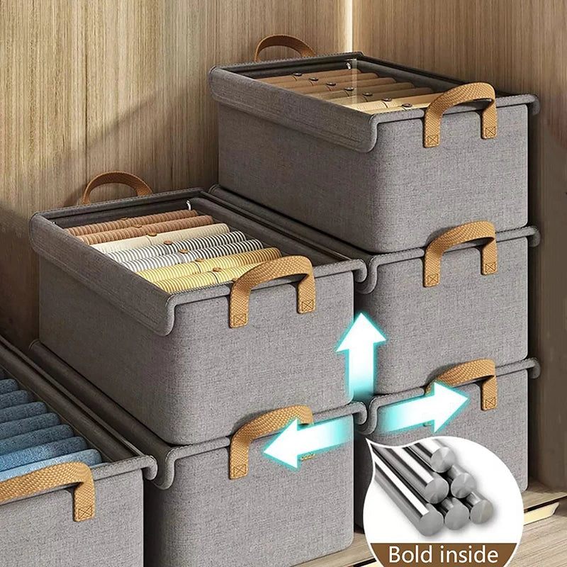 Cationic Steel Frame Folding Storage Box Multi-functional