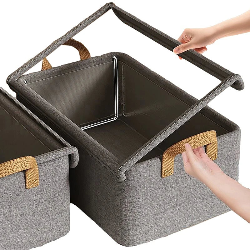 Cationic Steel Frame Folding Storage Box Multi-functional