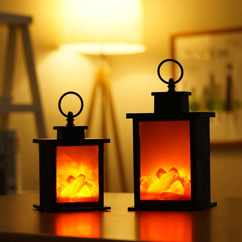 LED Fireplace Lights, Charcoal Simulation