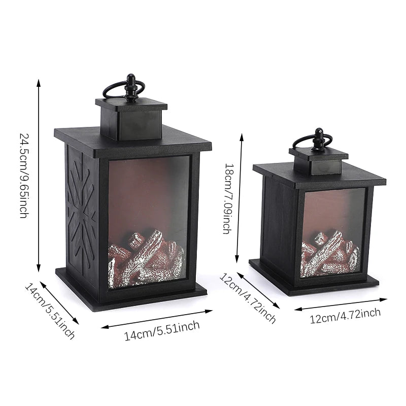 LED Fireplace Lights, Charcoal Simulation