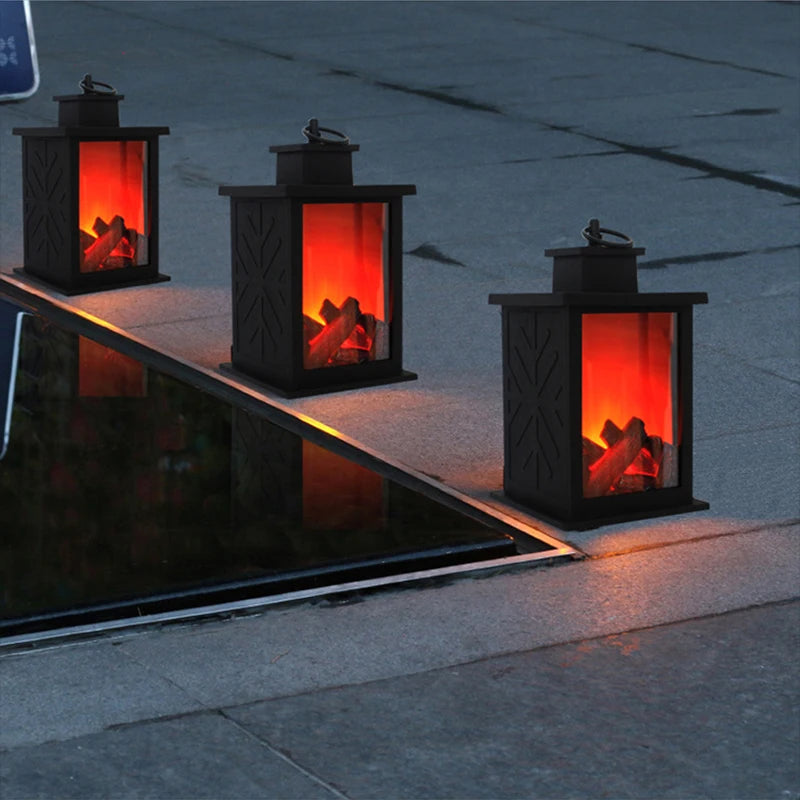 LED Fireplace Lights, Charcoal Simulation