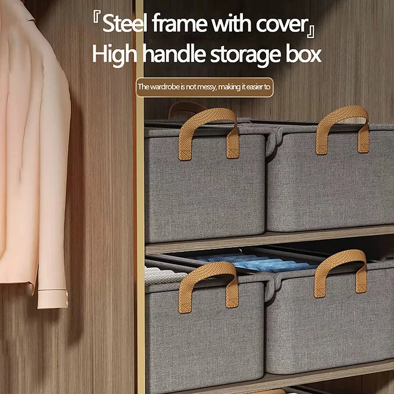 Cationic Steel Frame Folding Storage Box Multi-functional