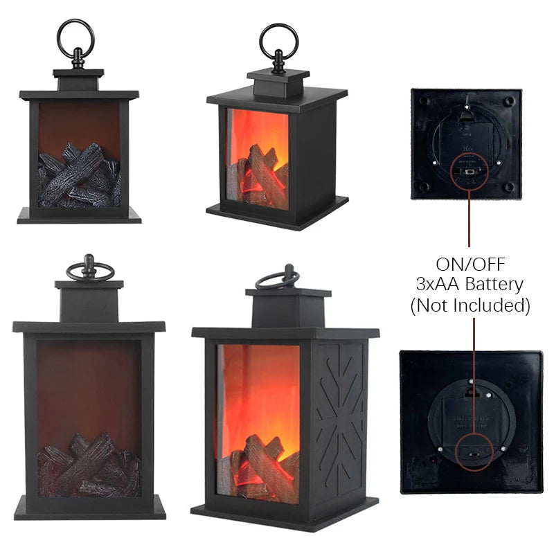 LED Fireplace Lights, Charcoal Simulation