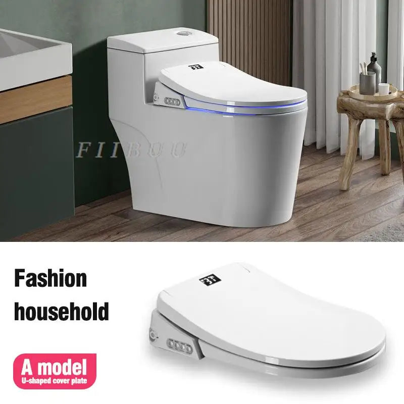 Smart Elongated Bidet Toilet Seat with Remote & Instant Heating