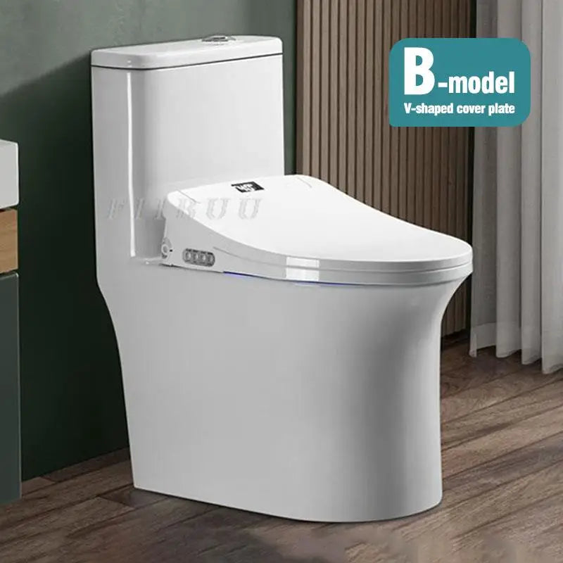 Smart Elongated Bidet Toilet Seat with Remote & Instant Heating