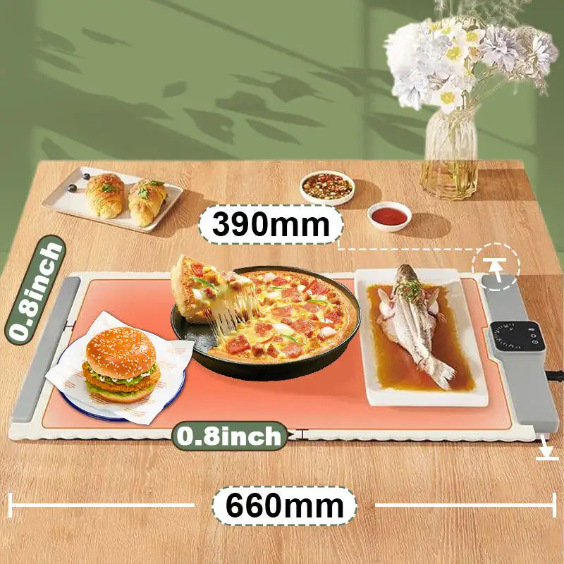Foldable Electric Warming Tray with 5 Temperature Modes for Buffets & Parties