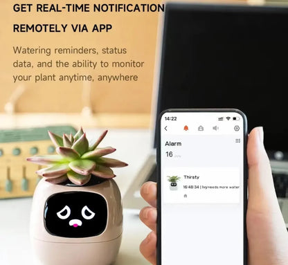 "Ivy Smart Planter: 7 Expressions, 7 Sensors, and AI Magic – Making Plant Care Fun & Effortless!