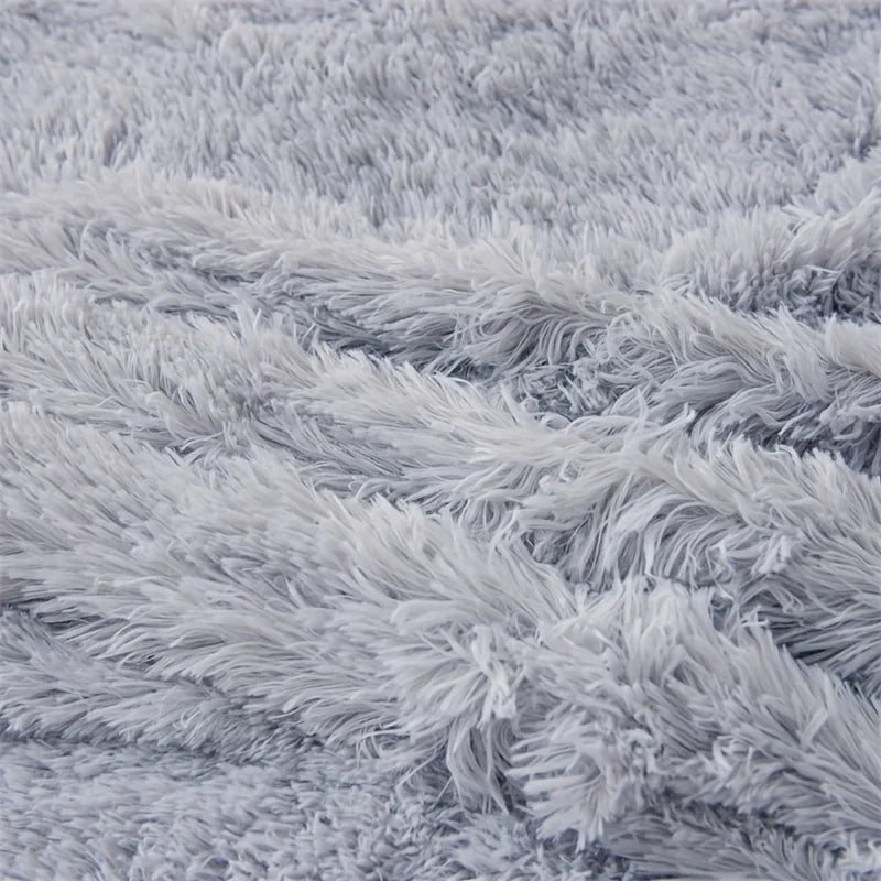 3PC Solid Plush Duvet Cover Set – Soft, Skin-Friendly Bedding for All Seasons