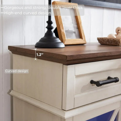 Glass Electric Fireplace TV Stand