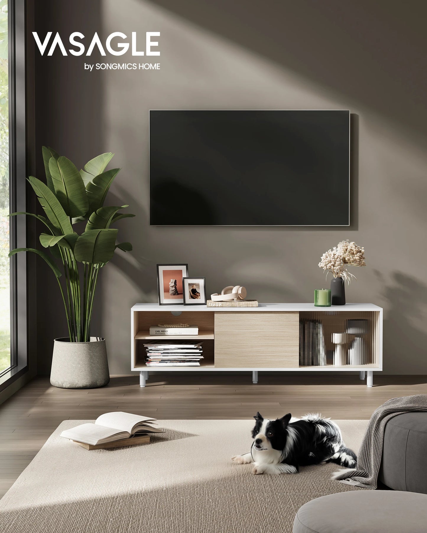 VASAGLE TV Stand for up to 60 Inch TV