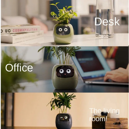 "Ivy Smart Planter: 7 Expressions, 7 Sensors, and AI Magic – Making Plant Care Fun & Effortless!