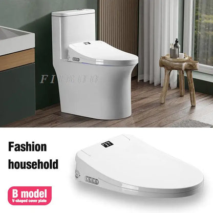 Smart Elongated Bidet Toilet Seat with Remote & Instant Heating
