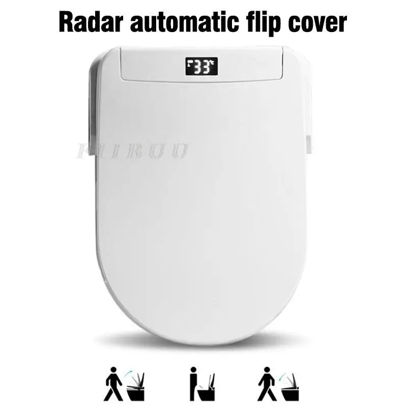 Smart Elongated Bidet Toilet Seat with Remote & Instant Heating