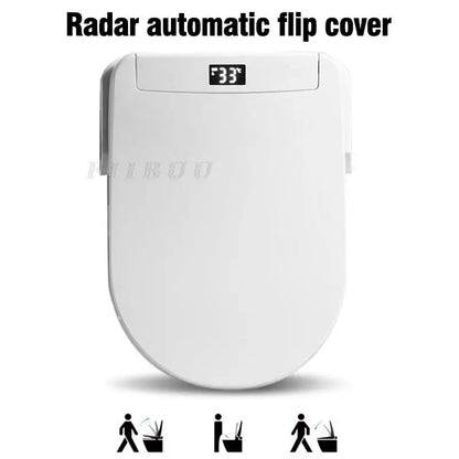 Smart Elongated Bidet Toilet Seat with Remote & Instant Heating