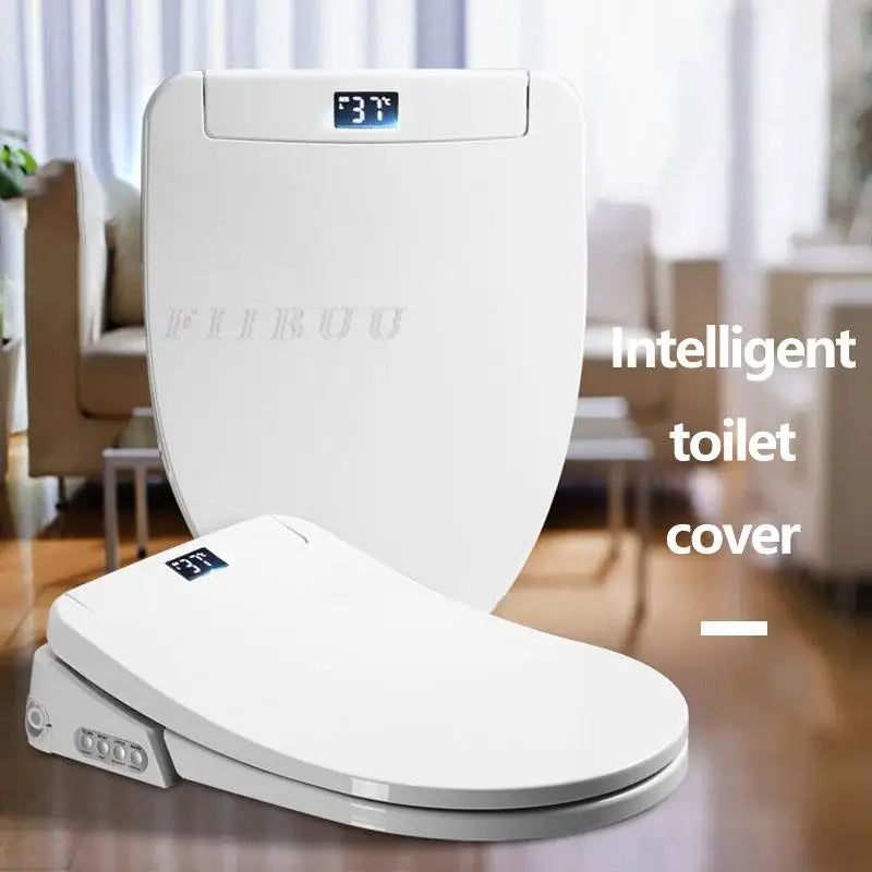 Smart Elongated Bidet Toilet Seat with Remote & Instant Heating