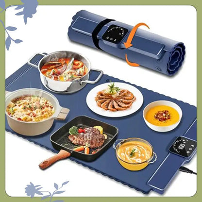 Foldable Electric Warming Tray with 5 Temperature Modes for Buffets & Parties