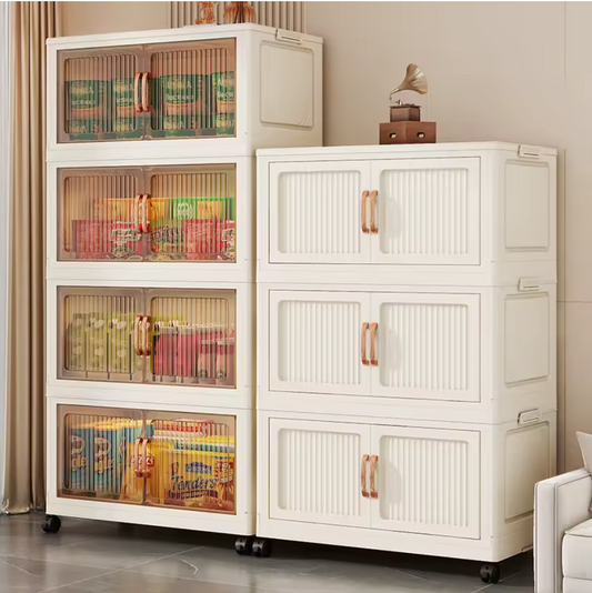 Multifunctional foldable storage cabinet Children's closet Large capacity Space Closet Organizer living room sundries cabinet