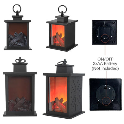 LED Fireplace Lights, Charcoal Simulation