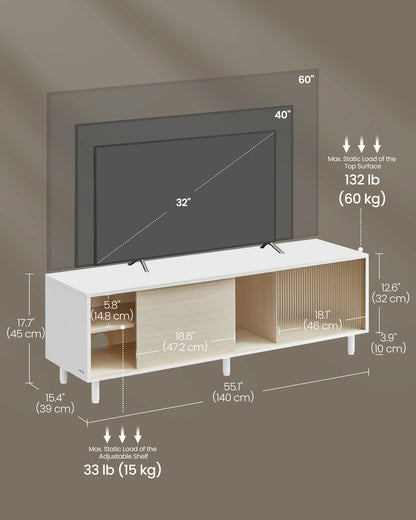 VASAGLE TV Stand for up to 60 Inch TV