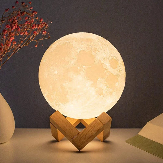 LED Night Light 3D Print Moon Lamp